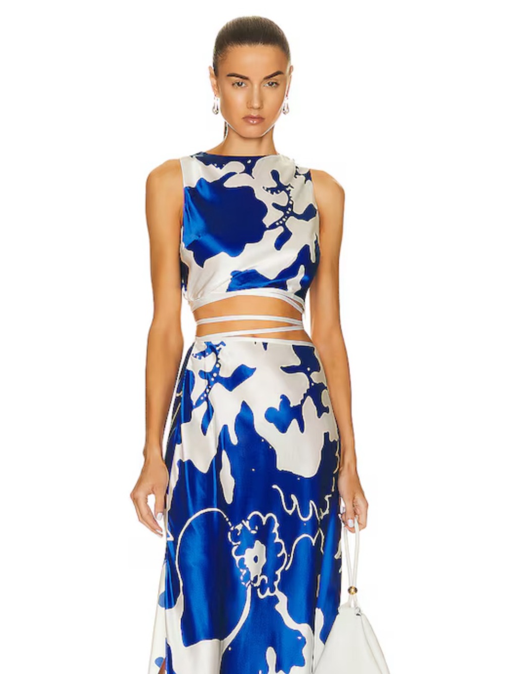 SIR. Esme printed silk top